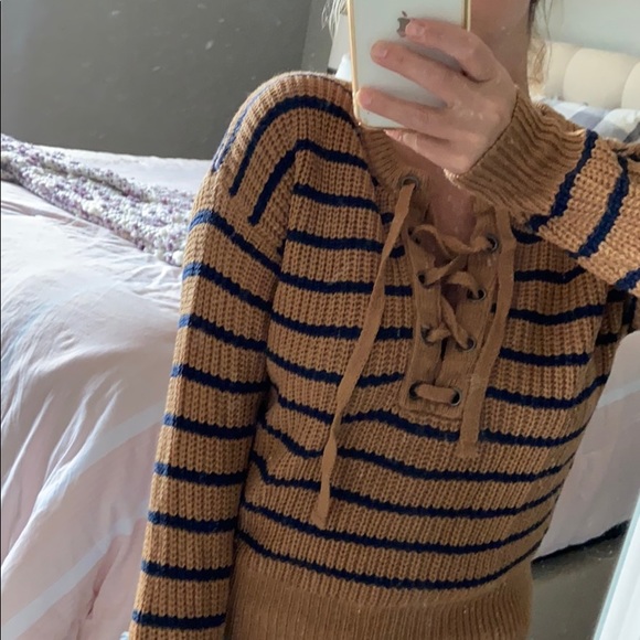 Stripe Dolman Sweater - Picture 4 of 7